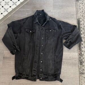 Men's Black Denim Jacket